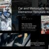 Esreb - Car & Motorcycle Wash Elementor Template Kit