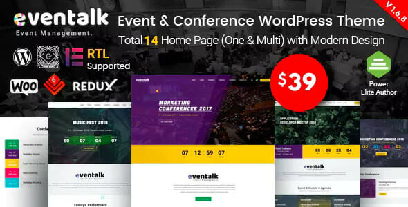 EvenTalk - Event Conference WordPress Theme