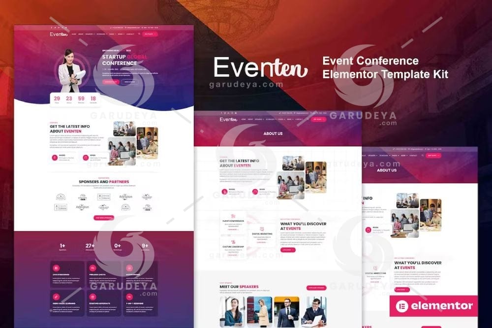 Eventen - Event Conference Elementor Pro Template Kit