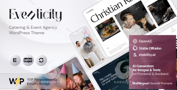 Eventicity - Catering & Event Agency WordPress Theme