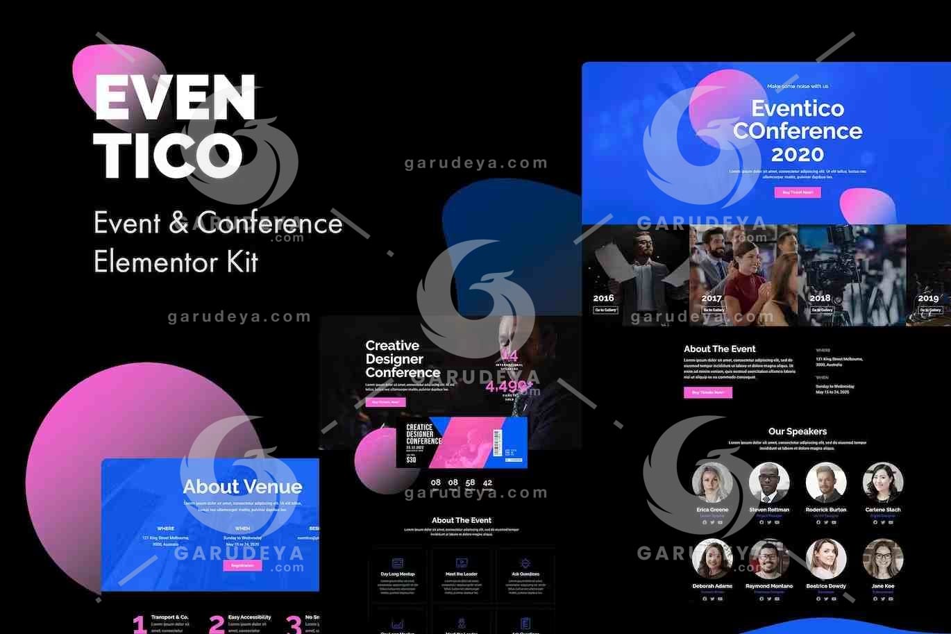 Eventico – Event & Conference Elementor Template Kit