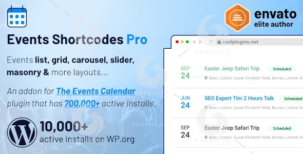 Events Shortcodes & Templates Pro Addon For The Events Calendar