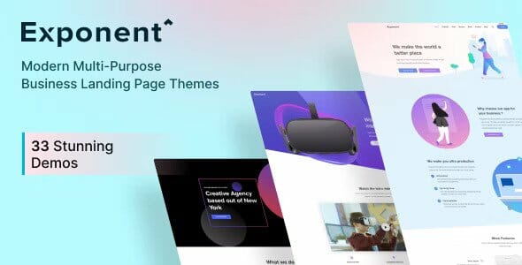 Exponent – Modern Multi-Purpose Business WordPress theme