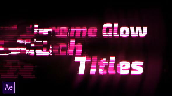 Extreme Glow - Glitch Titles Videohive 28494040