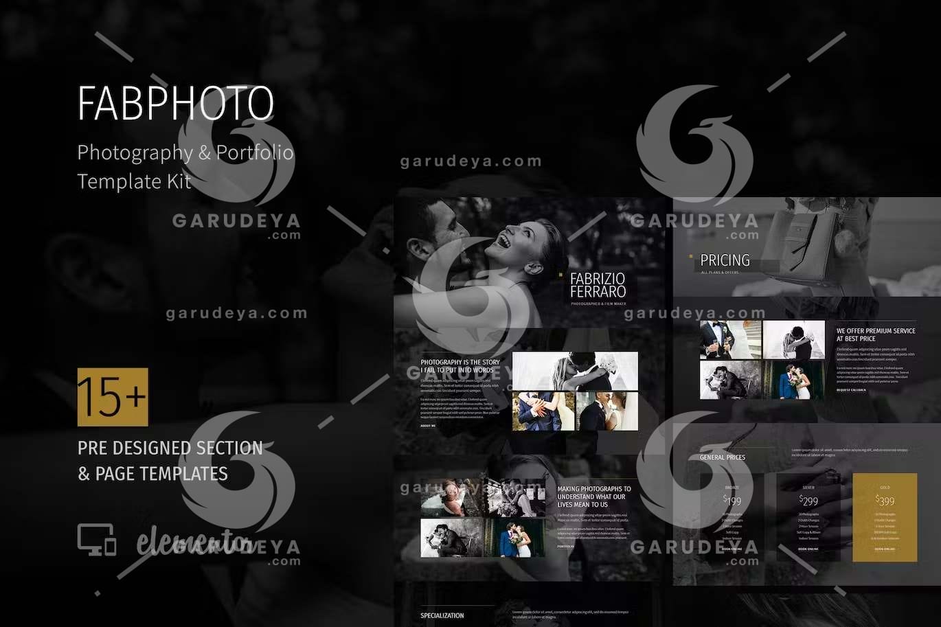 FabPhoto – Photography and Portfolio Template Kit