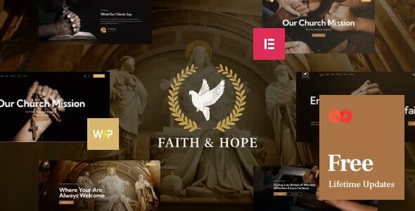 Faith & Hope A Modern Church & Religion Non-Profit WordPress Theme