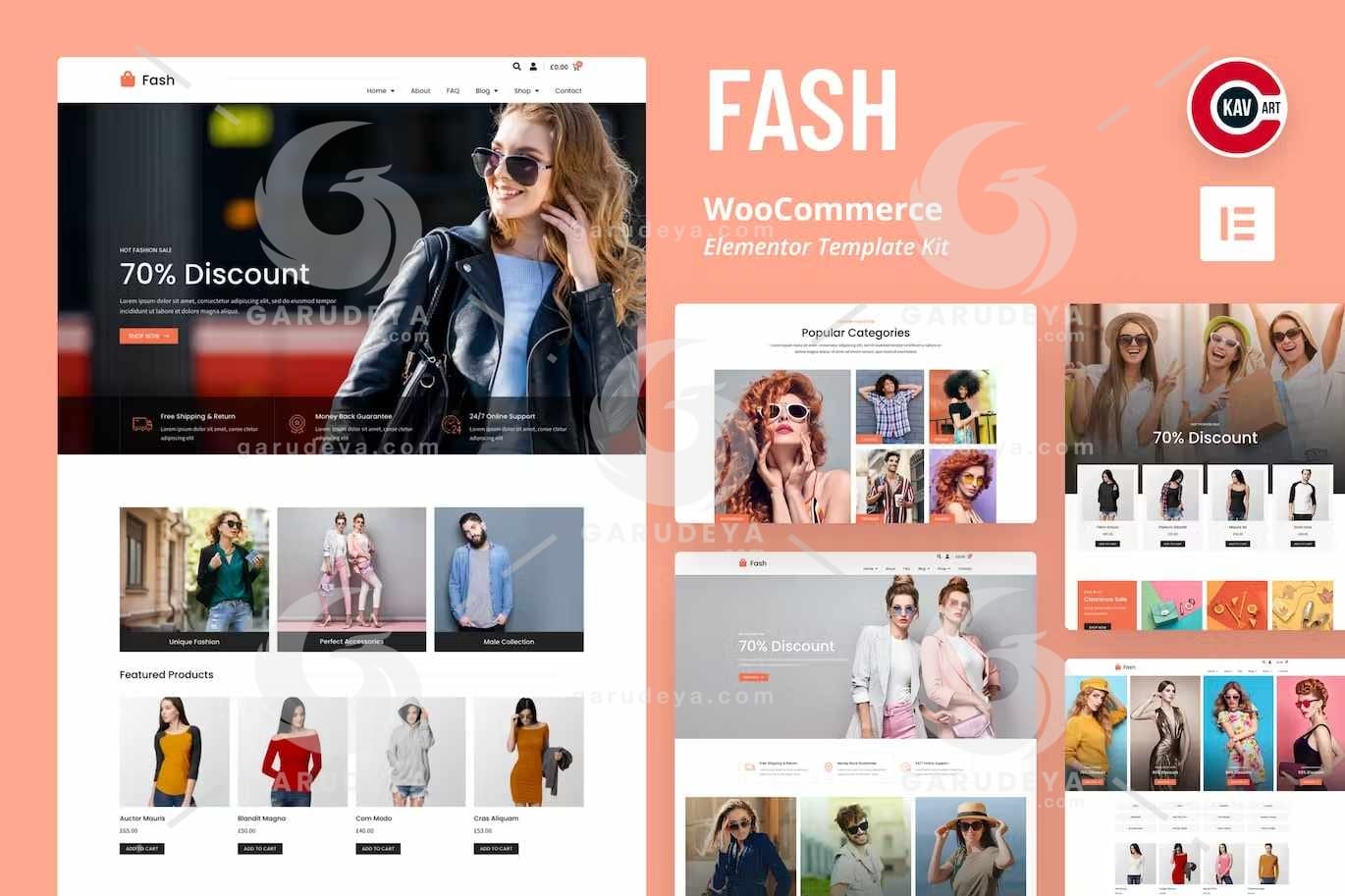 Fash - WooCommerce Elementor Template Kit