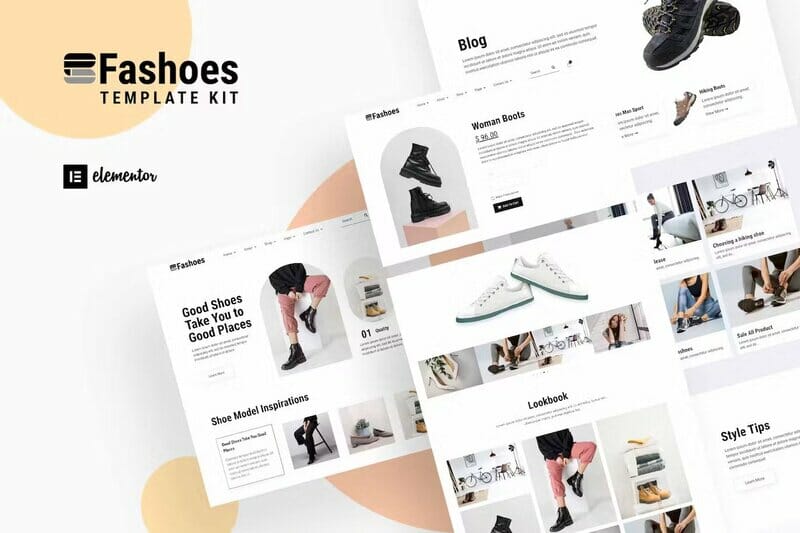 Fashoes – Minimal Fashion Store Elementor Template Kit