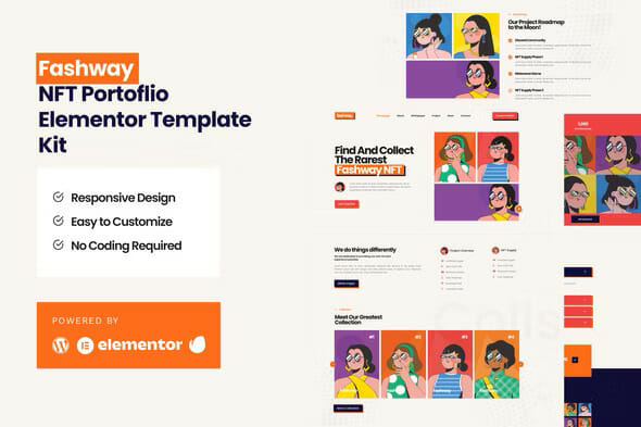 Fashway – NFT Portfolio Elementor Template Kit