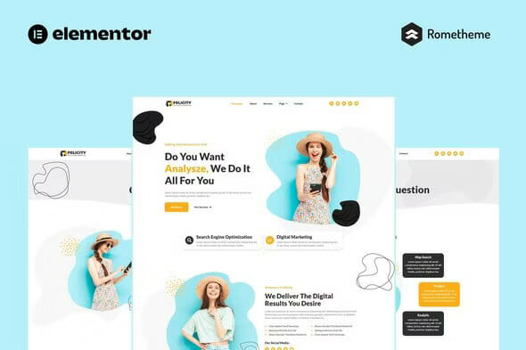 Felicity – SEO & Digital Marketing Elementor Pro Full Site Template Kit