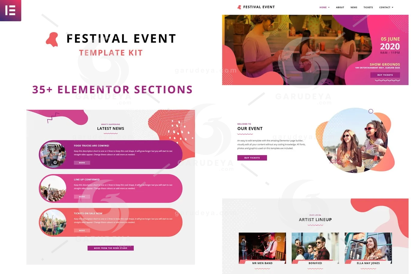 Festival Events – Elementor Template Kit