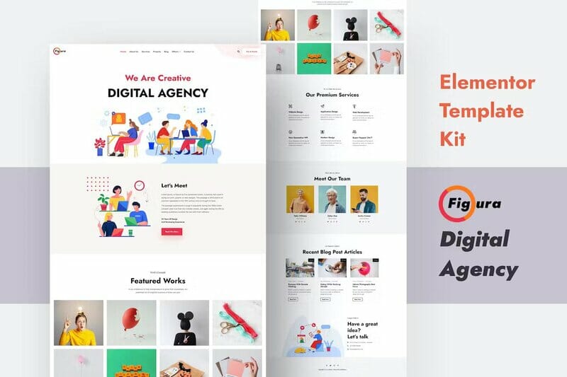 Figura – Creative Agency Elementor Template Kit