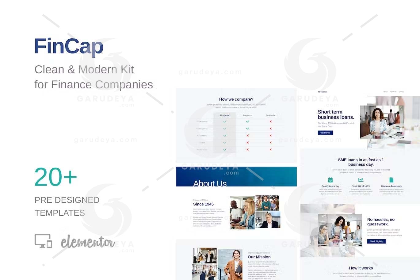 FinCap – Finance Template Kit