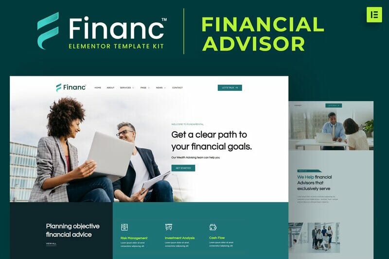 Financ – Financial Advisor Elementor Template Kit