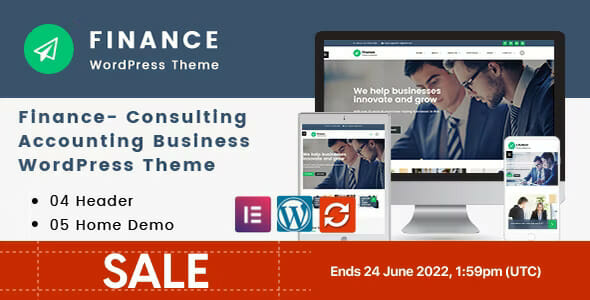 Finance – Consulting, Accounting WordPress Theme