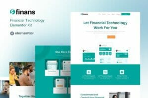 Finans - Financial Technology Elementor Pro Template Kit