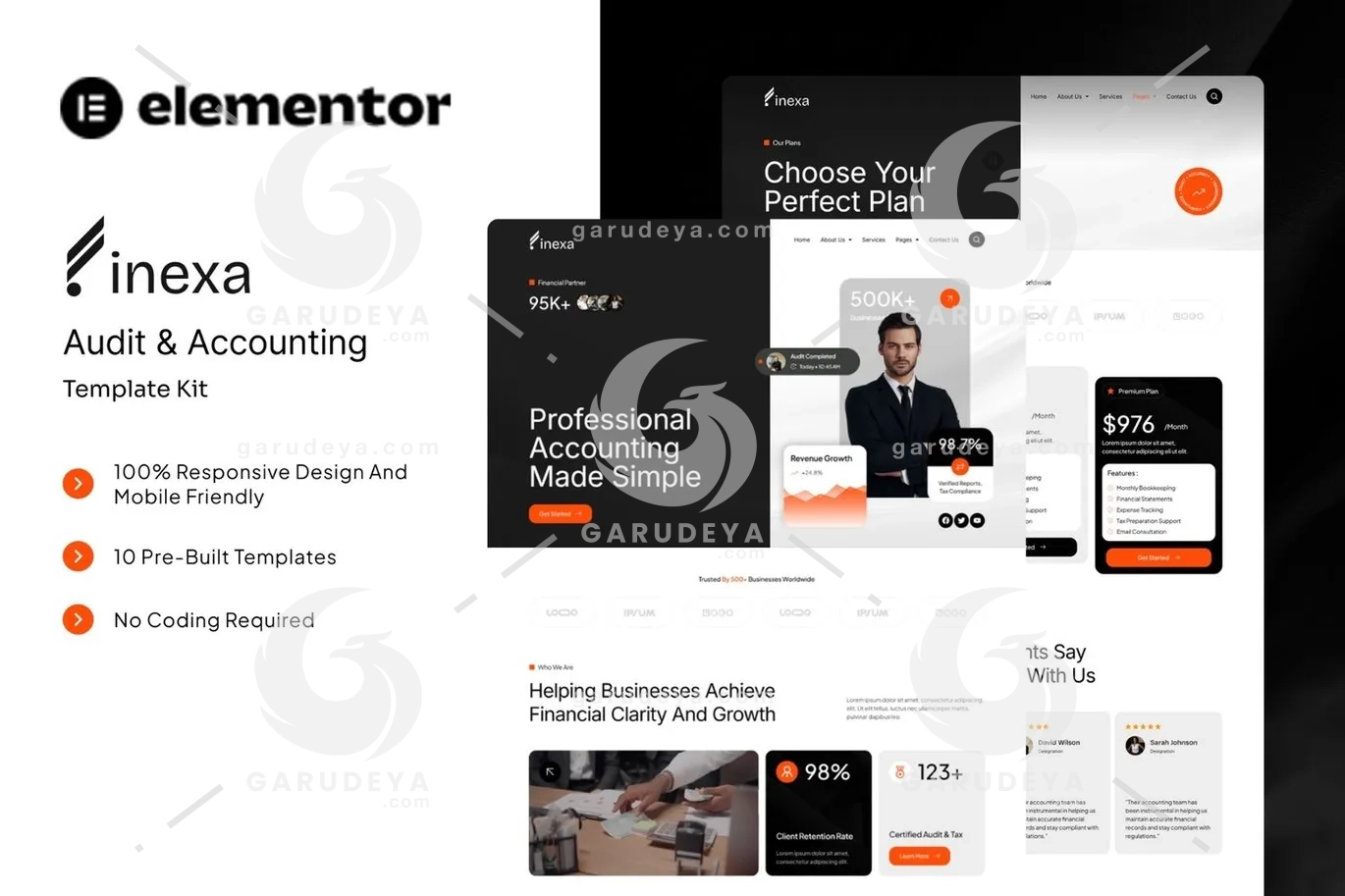 Finexa - Audit & Accounting Elementor Template Kit