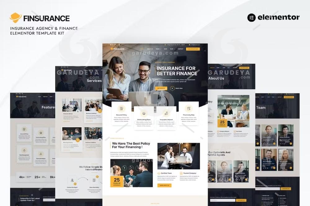 Finsurance – Insurance Agency & Finance Template Kit