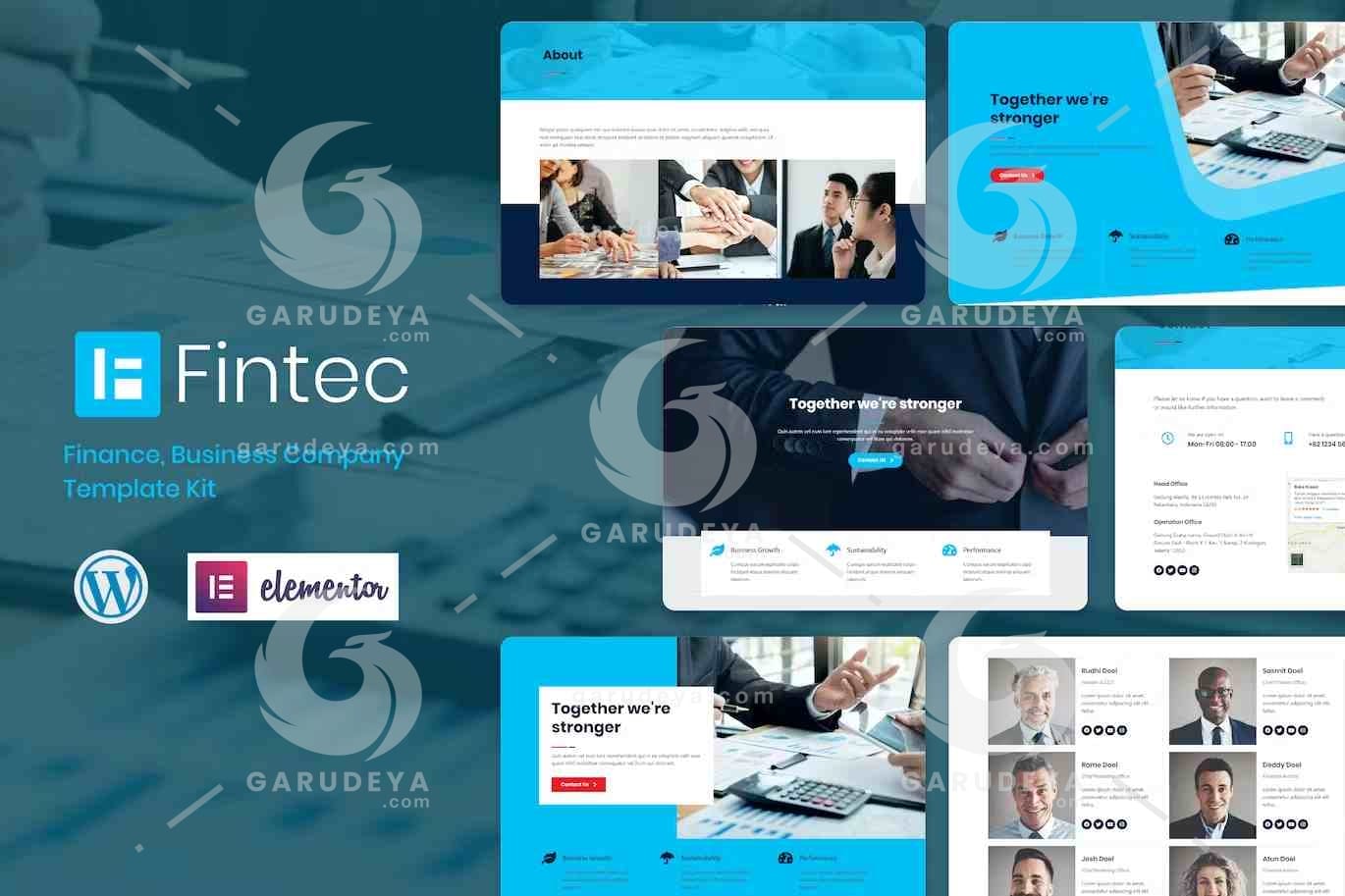 Fintec – Finance, Business Company Elementor Template Kit