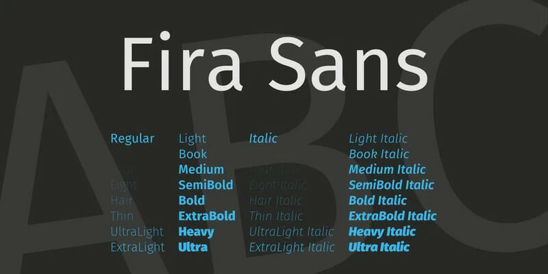 Fira Sans Font