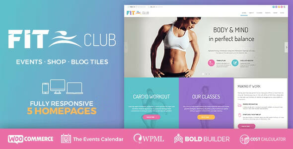 Fitness Club – The Best WordPress Theme for Health & Gym