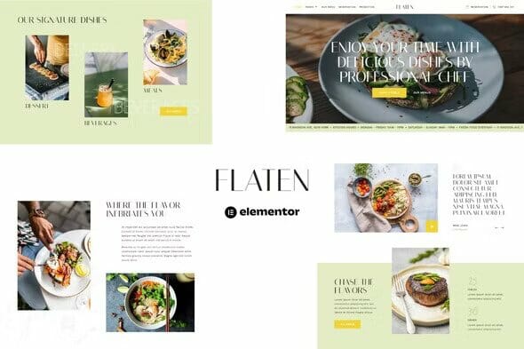 Flaten – Restaurant & Catering Services Elementor Template Kit