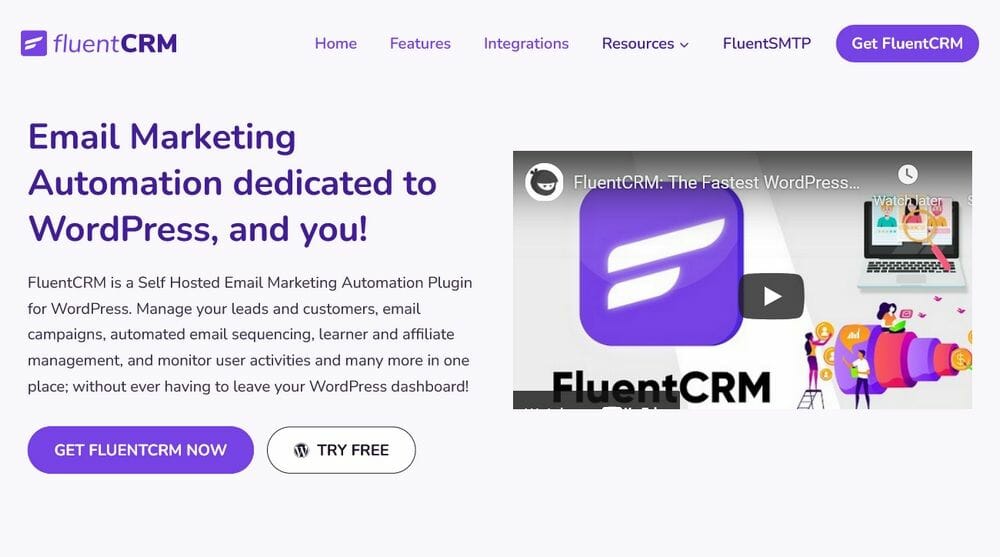 FluentCRM Pro – Email Marketing Automation Dedicated to WordPress