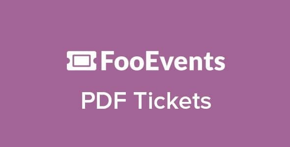 FooEvents PDF Tickets Plugin