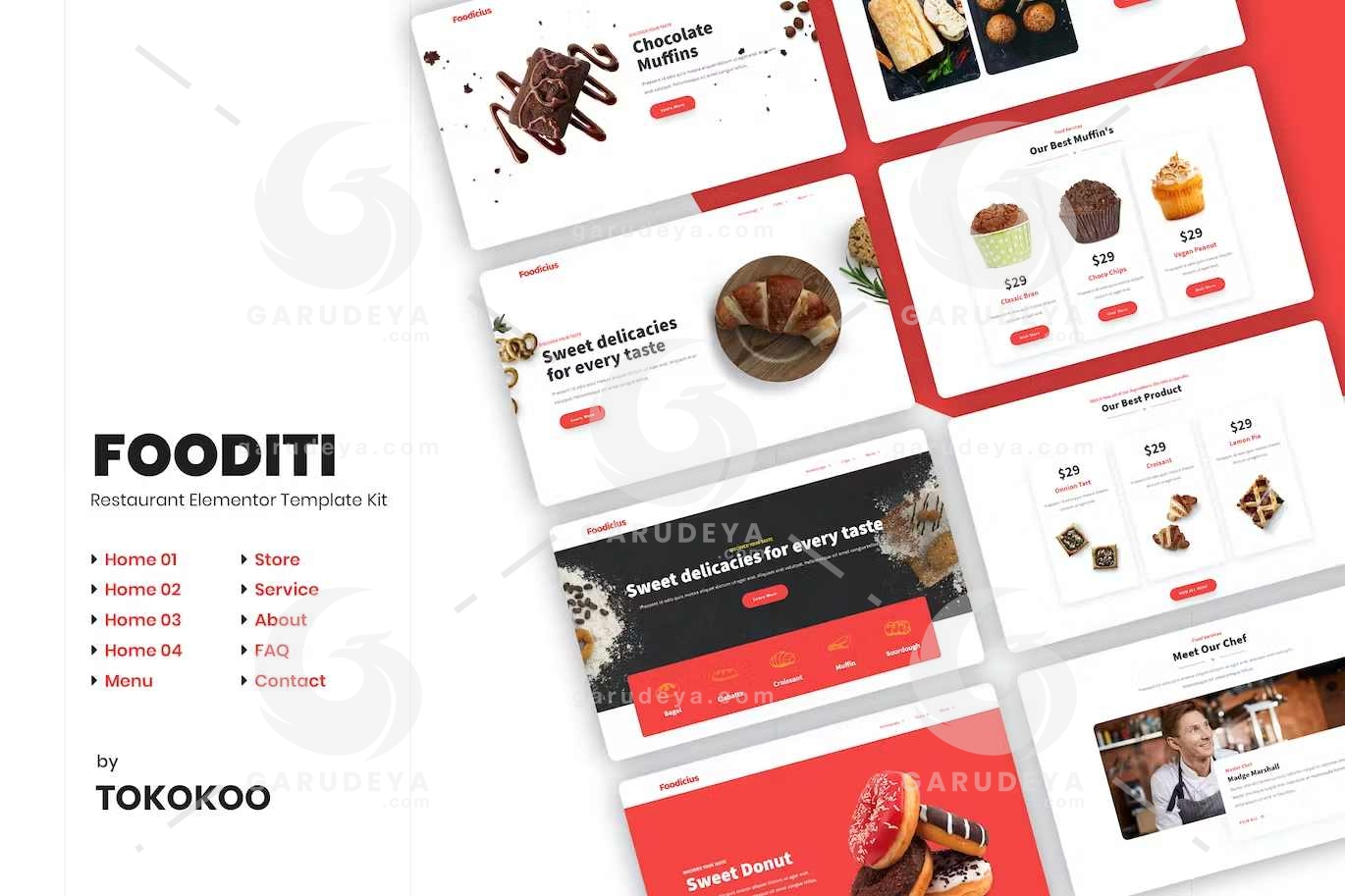 Fooditi - Restaurant & Cafe Elementor Template Kit