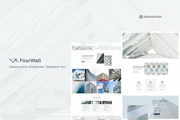 FourWall – Construction Elementor Template Kit