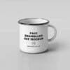 Free Classic Enamel Mug Mockup (psd)