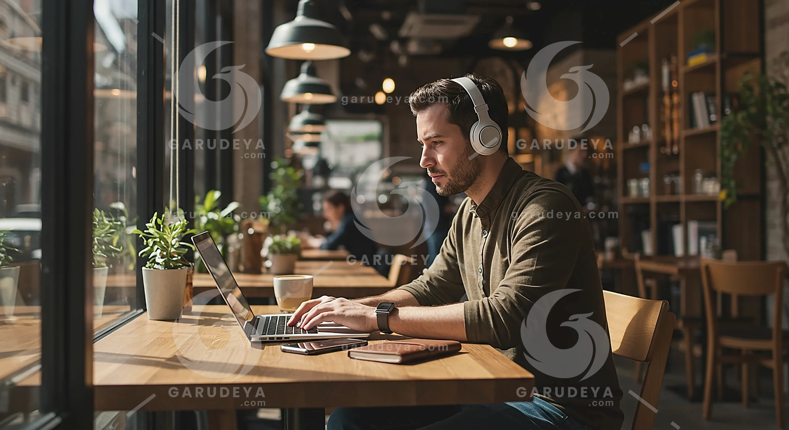 Freelancer In Cafe – Remote Work Style