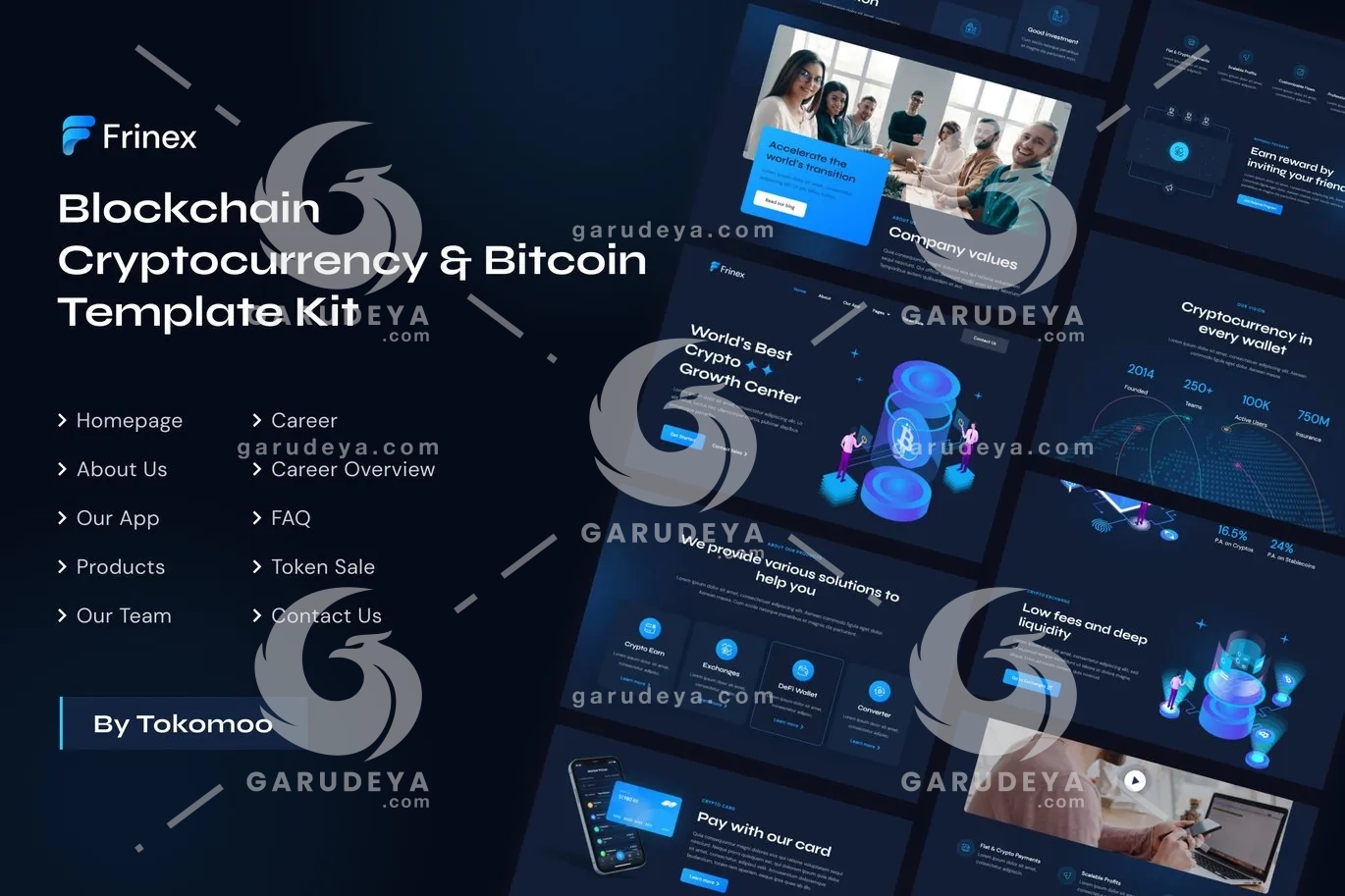 Frinex | Blockchain Cryptocurrency & Bitcoin Elementor Template Kit