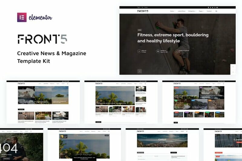 FrontFive – Creative News & Magazine Template Kit