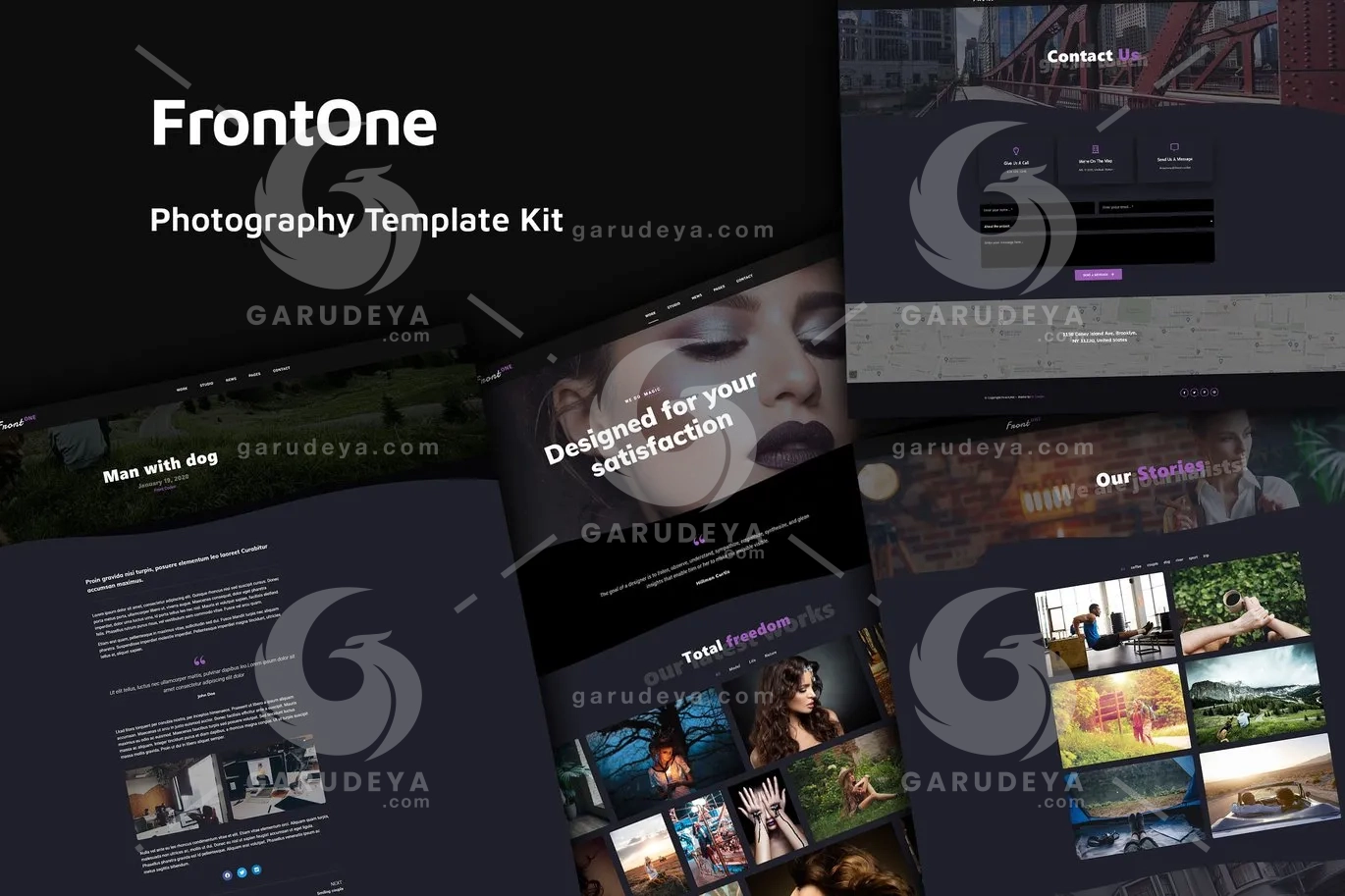 FrontOne – Creative Photography Elementor Template Kit