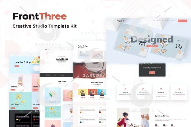 FrontThree – Creative Studio Template Kit