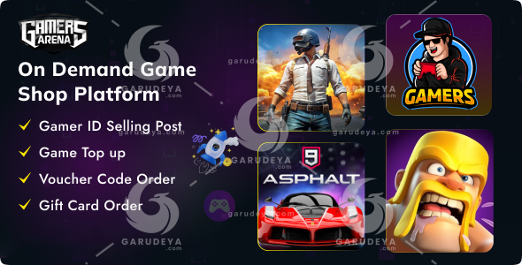 Gamers Arena – Digital Online Game Store Laravel PHP Scripts