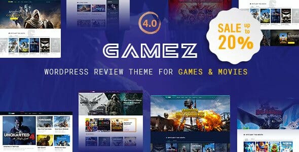 Gamez – Best WordPress Review Theme For Games, Movies And Music