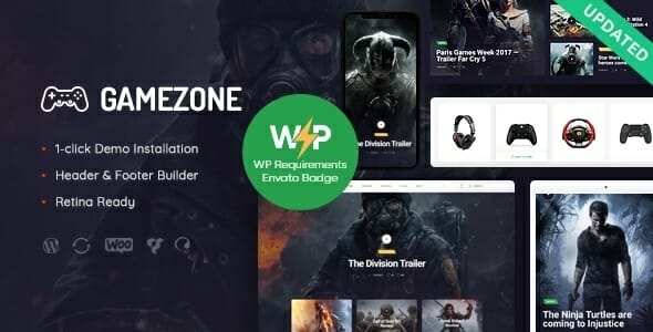 Gamezone | Video Gaming Blog & Esports Store WordPress Theme