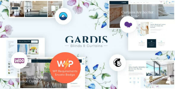 Gardis Blinds and Curtains Studio & Shop WordPress Theme