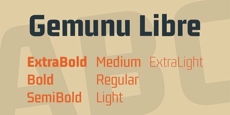 Gemunu Libre Font