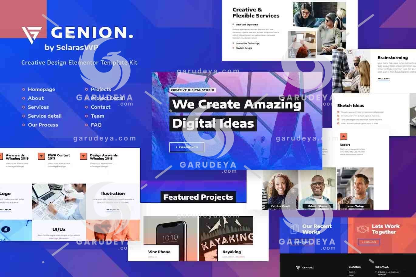 Genion – Creative Digital Agency Elementor Template Kit