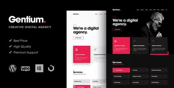 Gentium – A Creative Digital Agency WordPress Theme