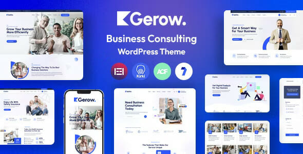 Gerow - Business Consulting WordPress Theme