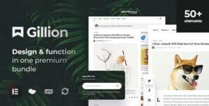 Gillion Multi-Concept BlogMagazine & Shop WordPress AMP Theme