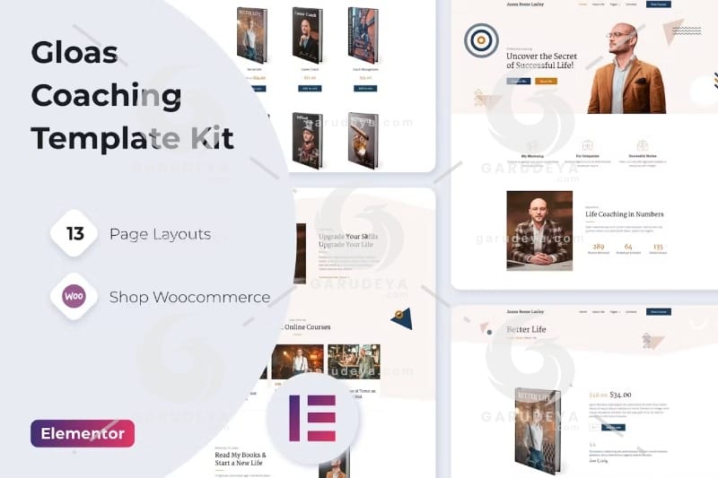 Gloas — Life Coach Online Courses Elementor Template Kit