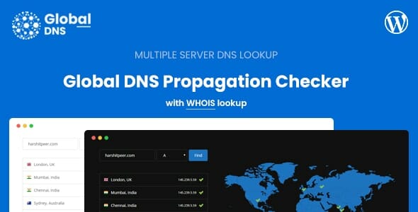 Global DNS – DNS Propagation Checker – WHOIS Lookup – WP