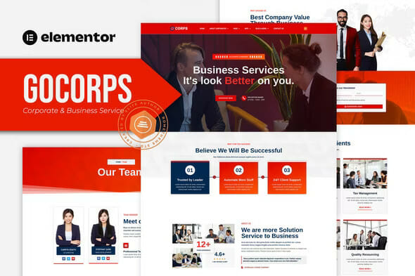 Gocorps – Corporate & Business Service Elementor Kit