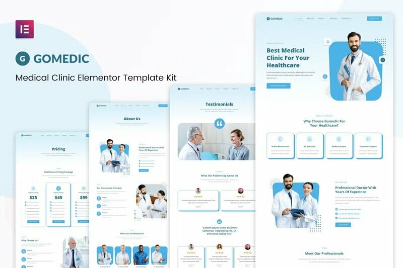 Gomedic – Medical Elementor Template Kit