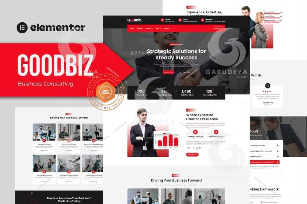 Goodbiz – Business Consulting Elementor Template Kit